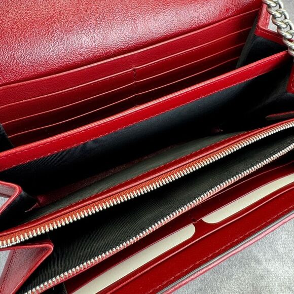 Gucci GG Tweed Dionysus Flap Wallet on a Chain - Picture 11 of 16